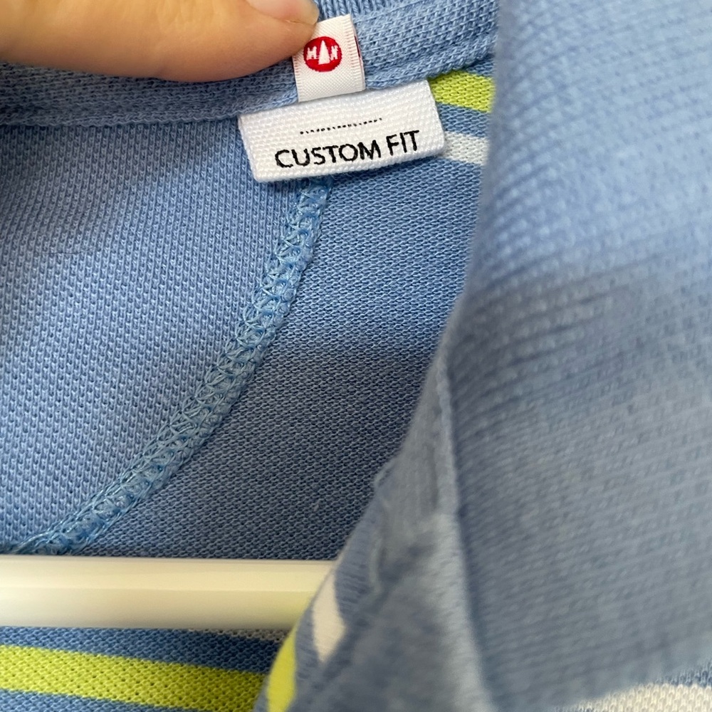 Murphy & NYE Nautica Striped Blue Polo Shirt 100% Cotton - Picture 4 of 12